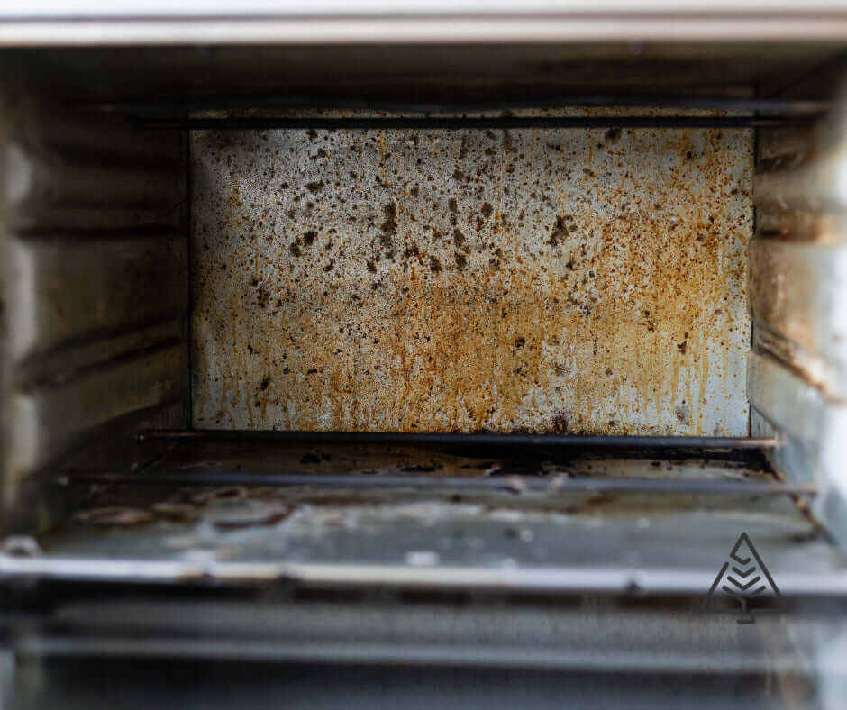Reinig de binnenkant van de oven